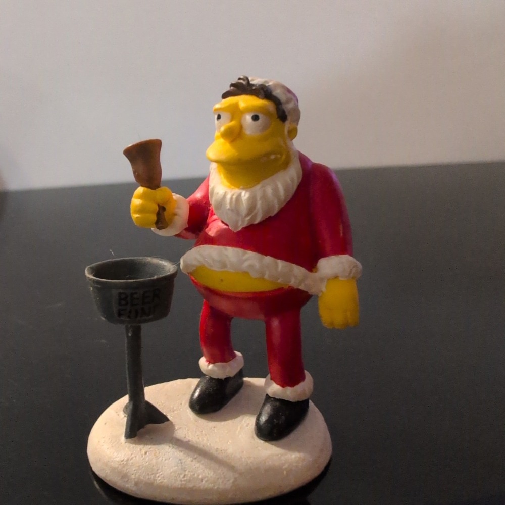 The Simpsons Hawthorne Village Barney Gumble Santa Beer Fund Figurine 2004 - Picture 1 of 4